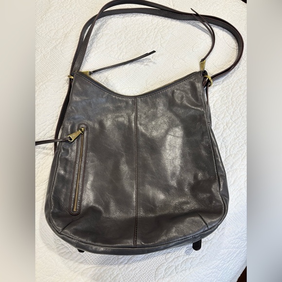 HOBO brand Merrin convertible backpack/shoulder bag - Graphite color (dark gray) - Picture 2 of 9